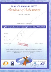 Manufacturers Exporters and Wholesale Suppliers of Internal Auditor Training Mumbai Maharashtra